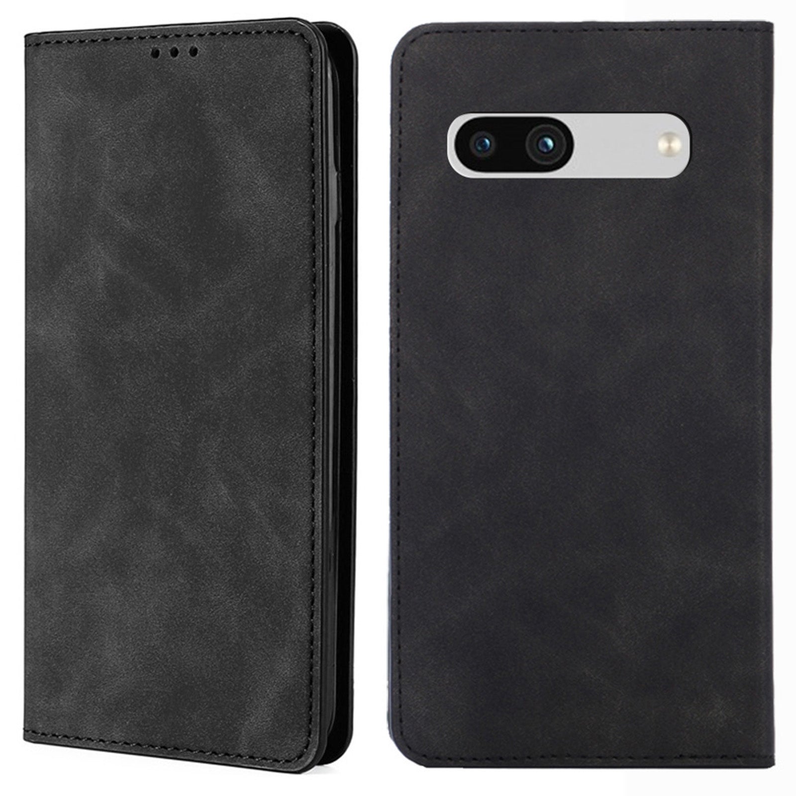For Google Pixel 7a Drop-proof PU Leather Phone Case with Card Holders Skin-touch Feeling Magnetic Auto-absorbed Stand Flip Folio Phone Cover For Google Pixel 7a Drop-proof PU Leather Phone Case with Card Holders Skin-touch Feeling Magnetic Auto-absorbed Stand Flip Folio Phone Cover